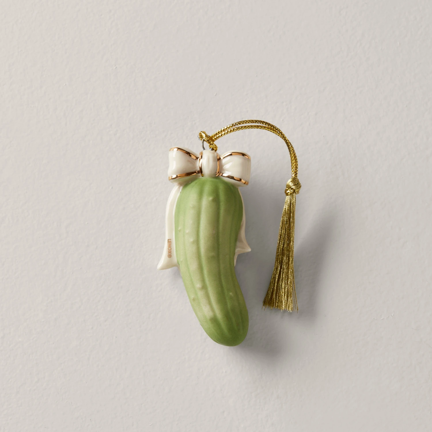 Lenox Personalized Our Family Pickle Ornament 4 Lenox Personalized Our Family Pickle Ornament - Image 2