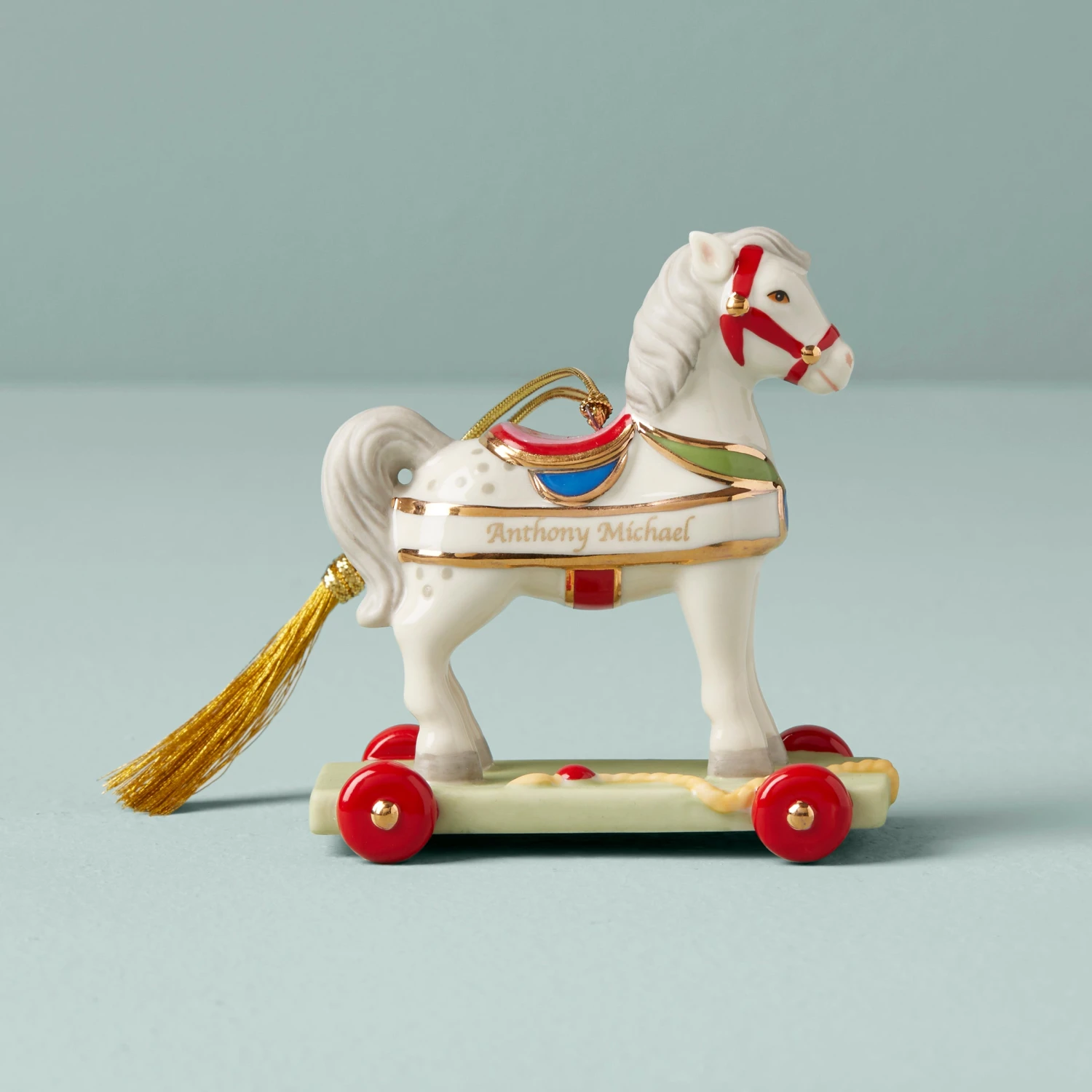 Lenox Personalized My Vintage Toy Horse Ornament 3 Lenox Personalized My Vintage Toy Horse Ornament