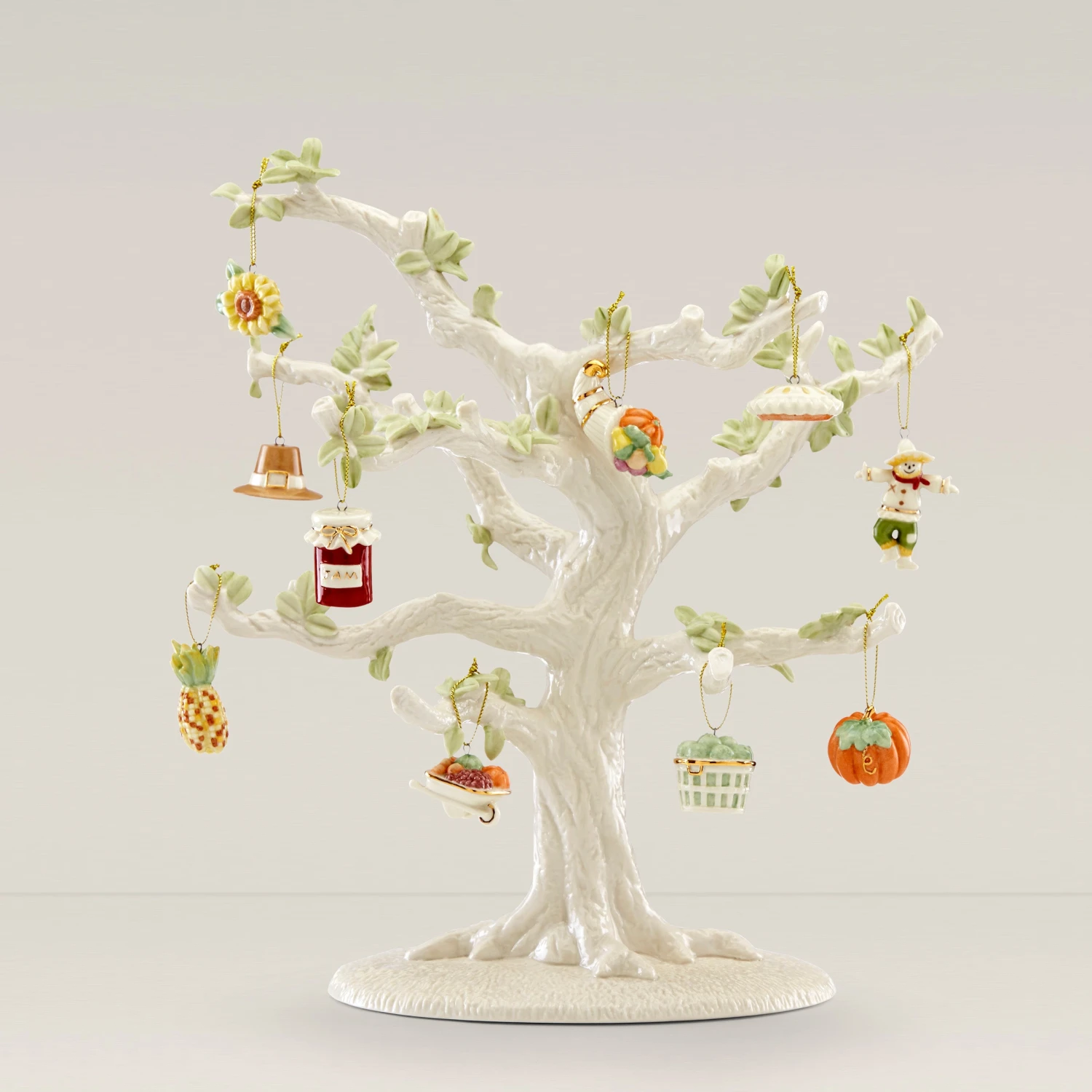Lenox Autumn Favorites 10-Piece Ornament & Tree Set 3 Lenox Autumn Favorites 10-Piece Ornament & Tree Set