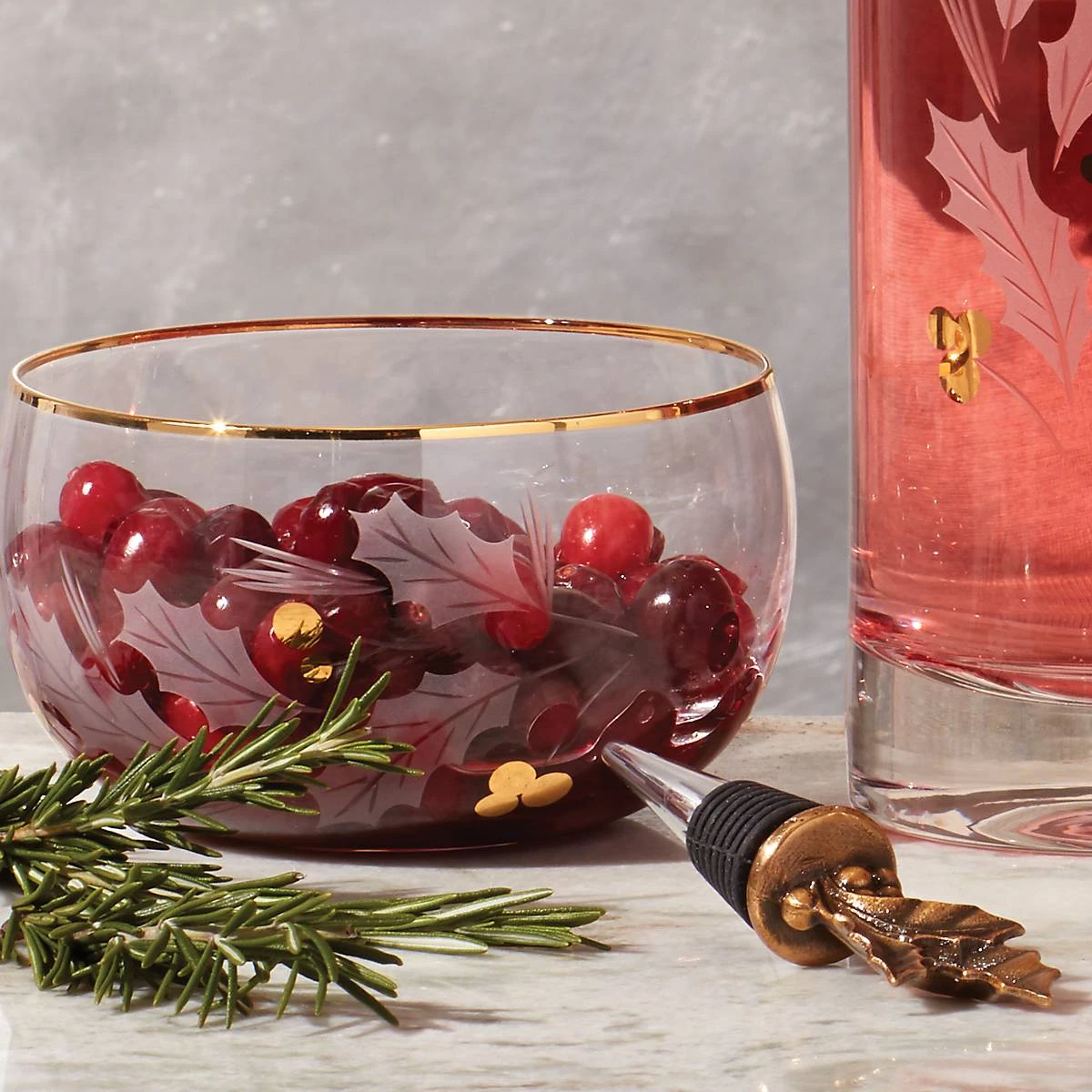 Lenox Holiday Gold Glass Nut Bowl 5 Lenox Holiday Gold Glass Nut Bowl - Image 3