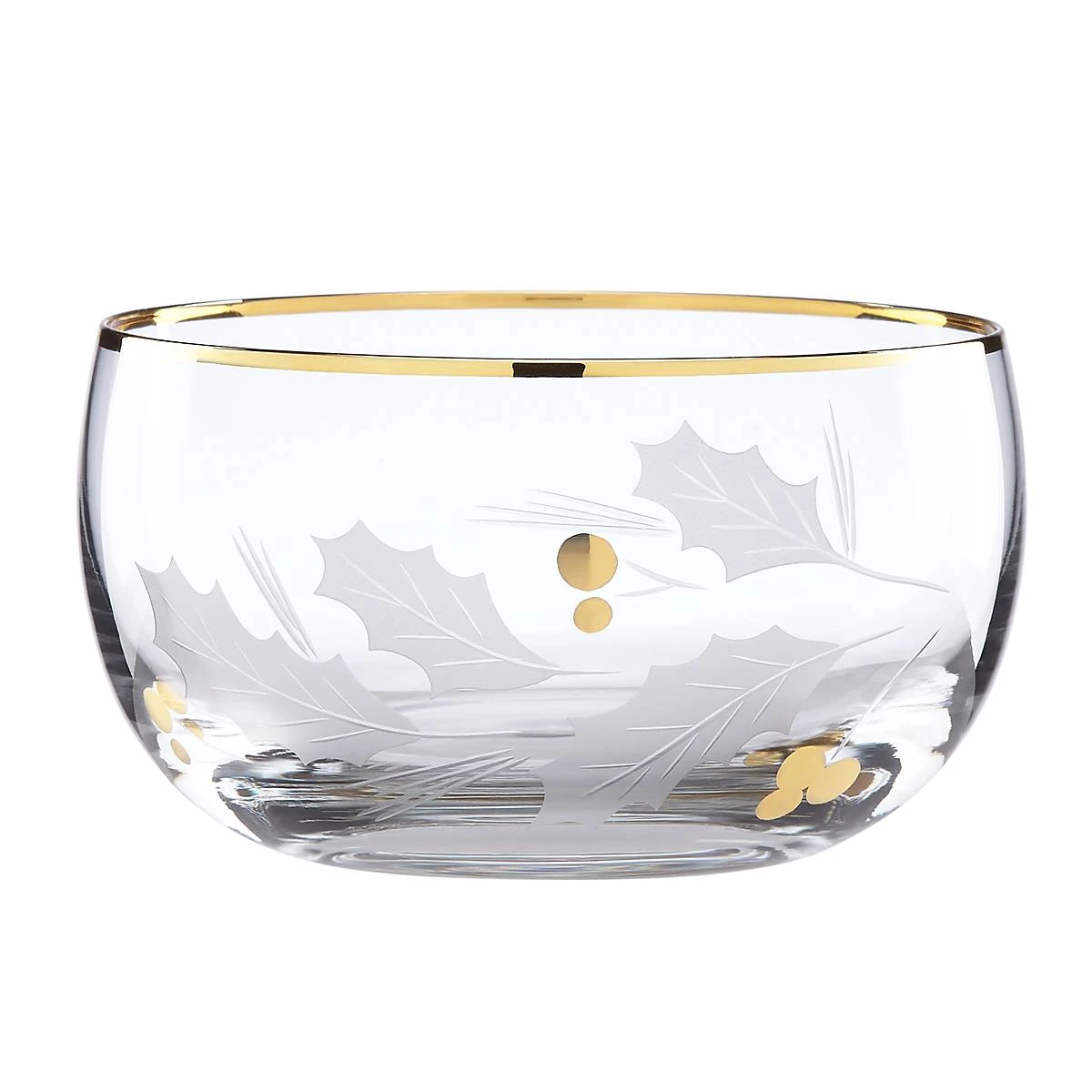Lenox Holiday Gold Glass Nut Bowl 4 Lenox Holiday Gold Glass Nut Bowl - Image 2