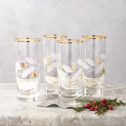 Lenox Holiday Gold 4-Piece Highball Glass Set 10 Lenox Holiday Gold 4-Piece Highball Glass Set -Lenox 886859 w2 ac8e06f9 1eb0 48f9 94df ffd1ece4db64