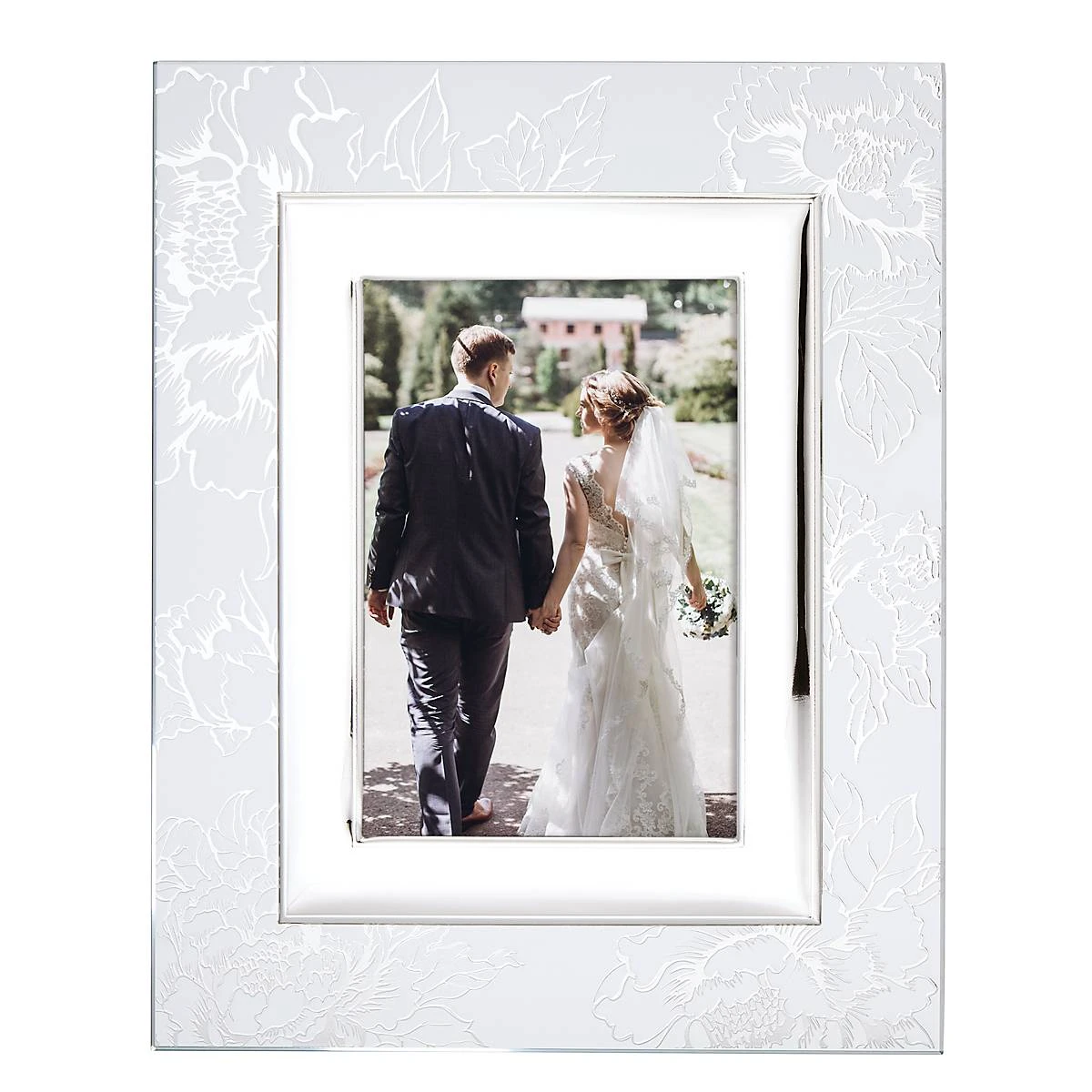 Lenox Silver Peony 5" X 7" Frame 3 Lenox Silver Peony 5" X 7" Frame