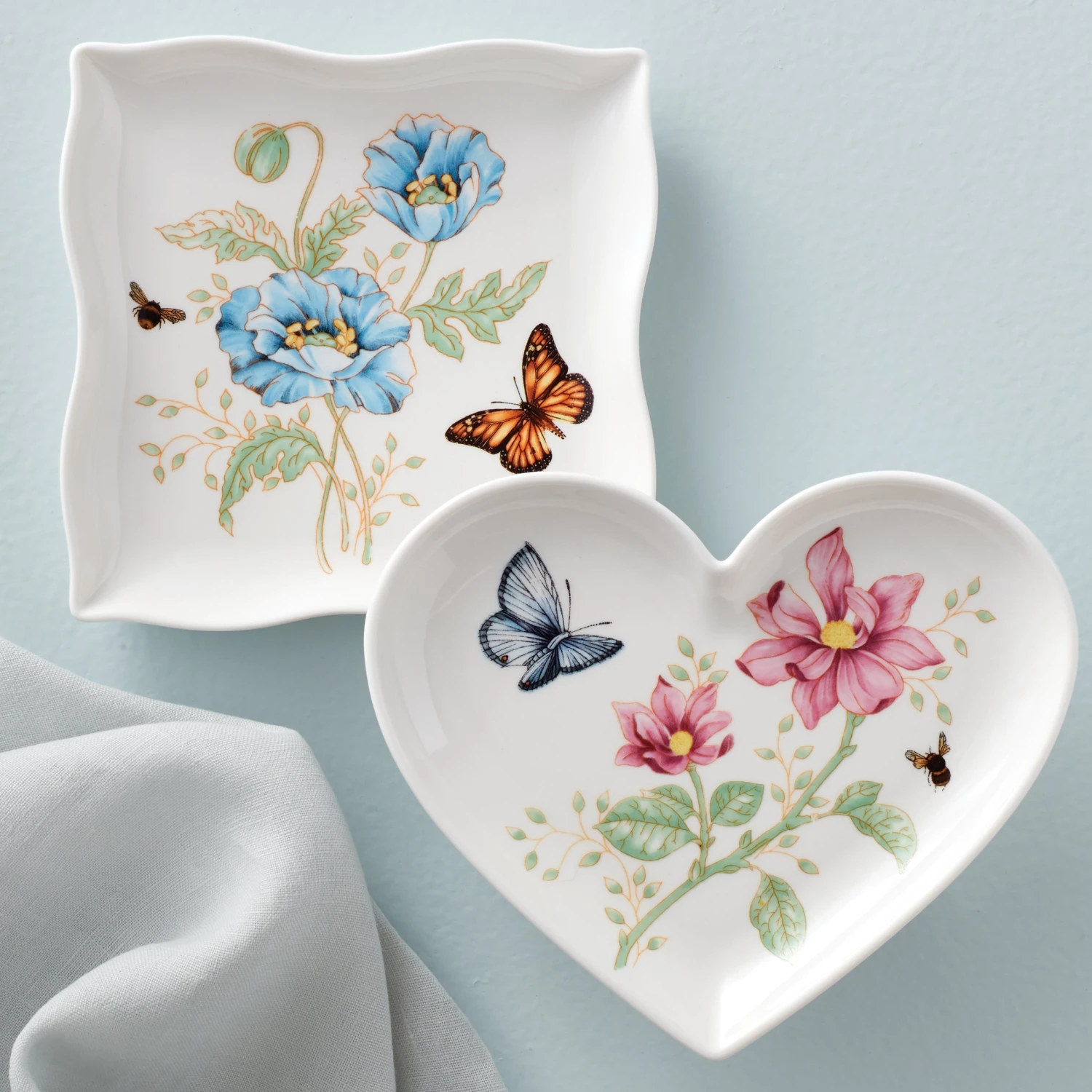 Lenox Butterfly Meadow Square Dish 4 Lenox Butterfly Meadow Square Dish - Image 2