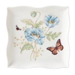 Lenox Butterfly Meadow Square Dish 8 Lenox Butterfly Meadow Square Dish -Lenox 887964 wHR
