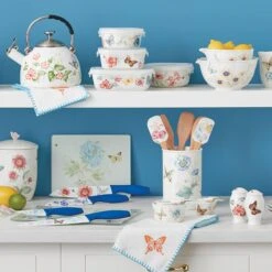Lenox Butterfly Meadow 4-Piece Utensil Holder Set 9 Lenox Butterfly Meadow 4-Piece Utensil Holder Set -Lenox 888087 w1