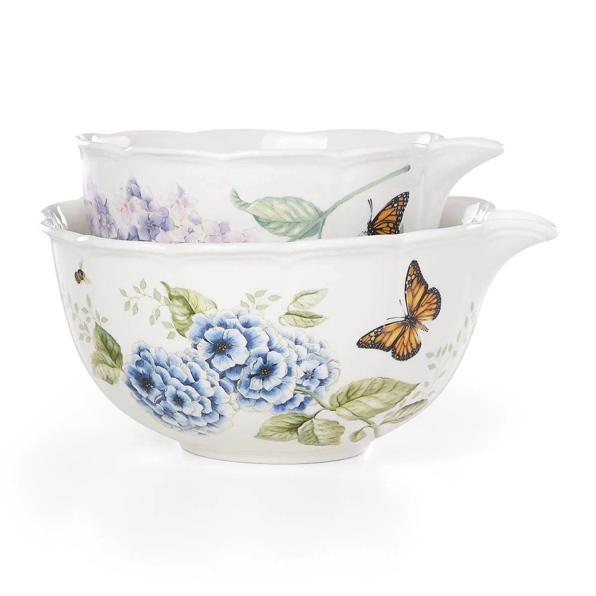 Lenox Butterfly Meadow 2-Piece Nesting Bowl Set 10 Lenox Butterfly Meadow 2-Piece Nesting Bowl Set - Image 8