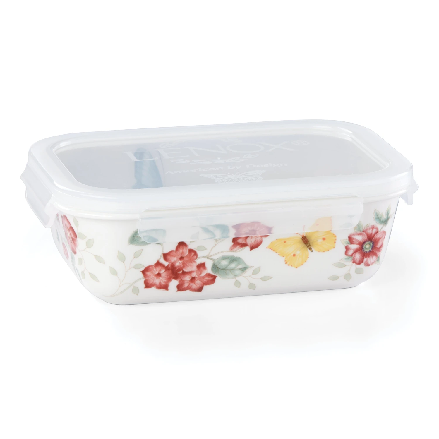 Lenox Butterfly Meadow Rectangle Food Storage Container 4 Lenox Butterfly Meadow Rectangle Food Storage Container - Image 2