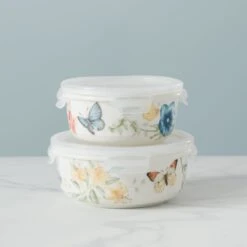 Lenox Butterfly Meadow Large Round Food Container 10 Lenox Butterfly Meadow Large Round Food Container -Lenox 888264 w13
