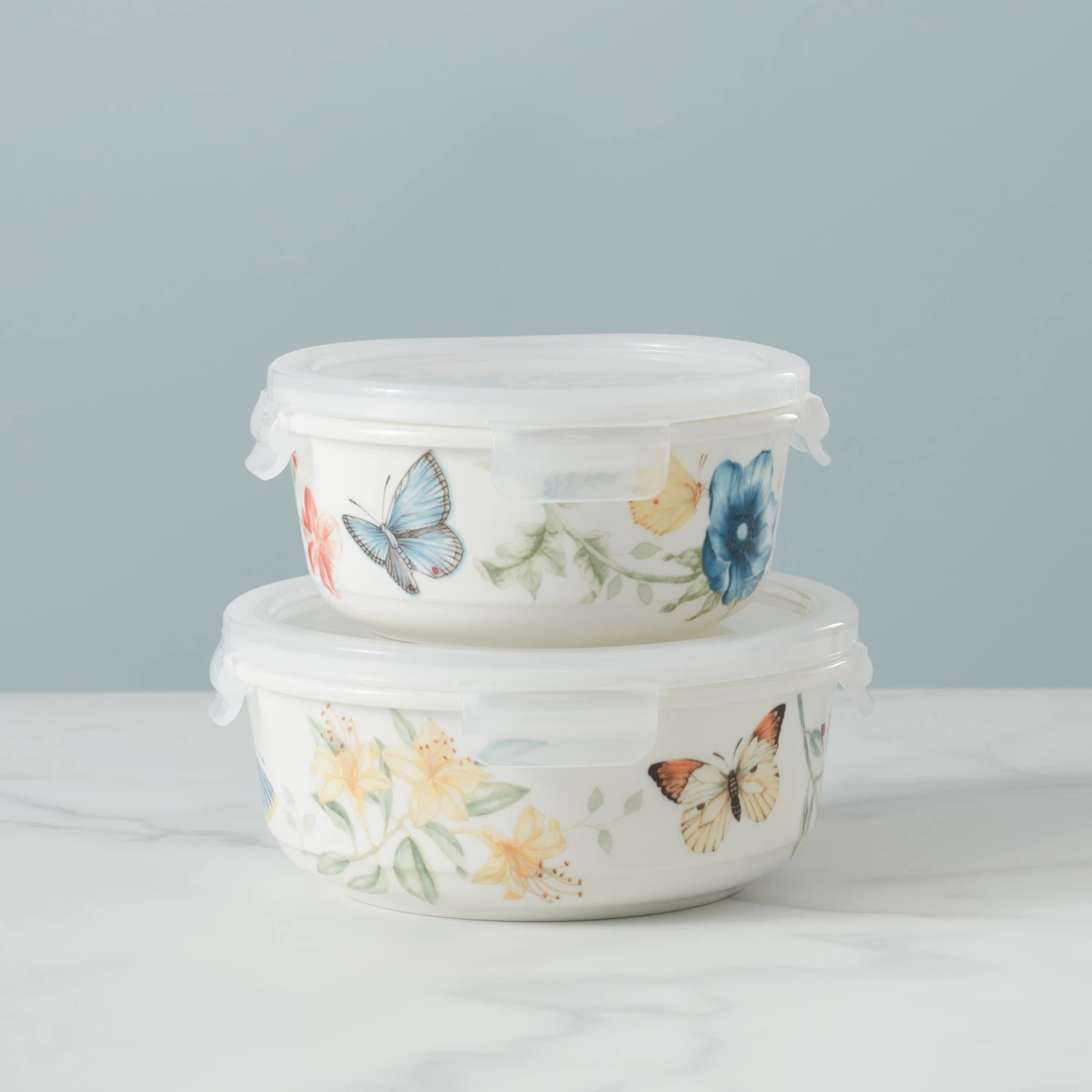 Lenox Butterfly Meadow Large Round Food Container 6 Lenox Butterfly Meadow Large Round Food Container - Image 4