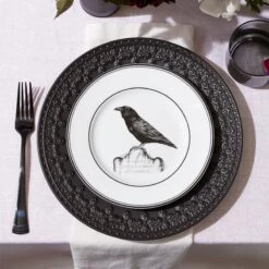 Lenox Vintage Halloween 4-Piece Dessert Plate Set 18 Lenox Vintage Halloween 4-Piece Dessert Plate Set -Lenox 888918 891431 LNP S22 FEA 4A