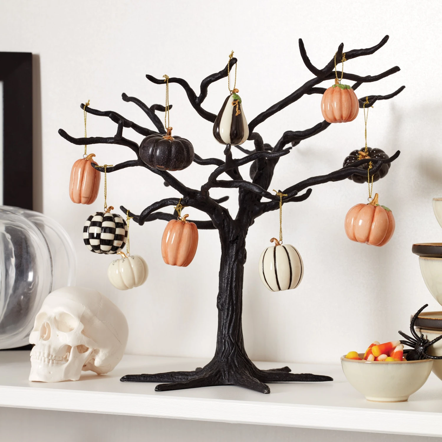 Lenox Mini Pumpkin 10-Piece Ornament & Tree Set 4 Lenox Mini Pumpkin 10-Piece Ornament & Tree Set - Image 2