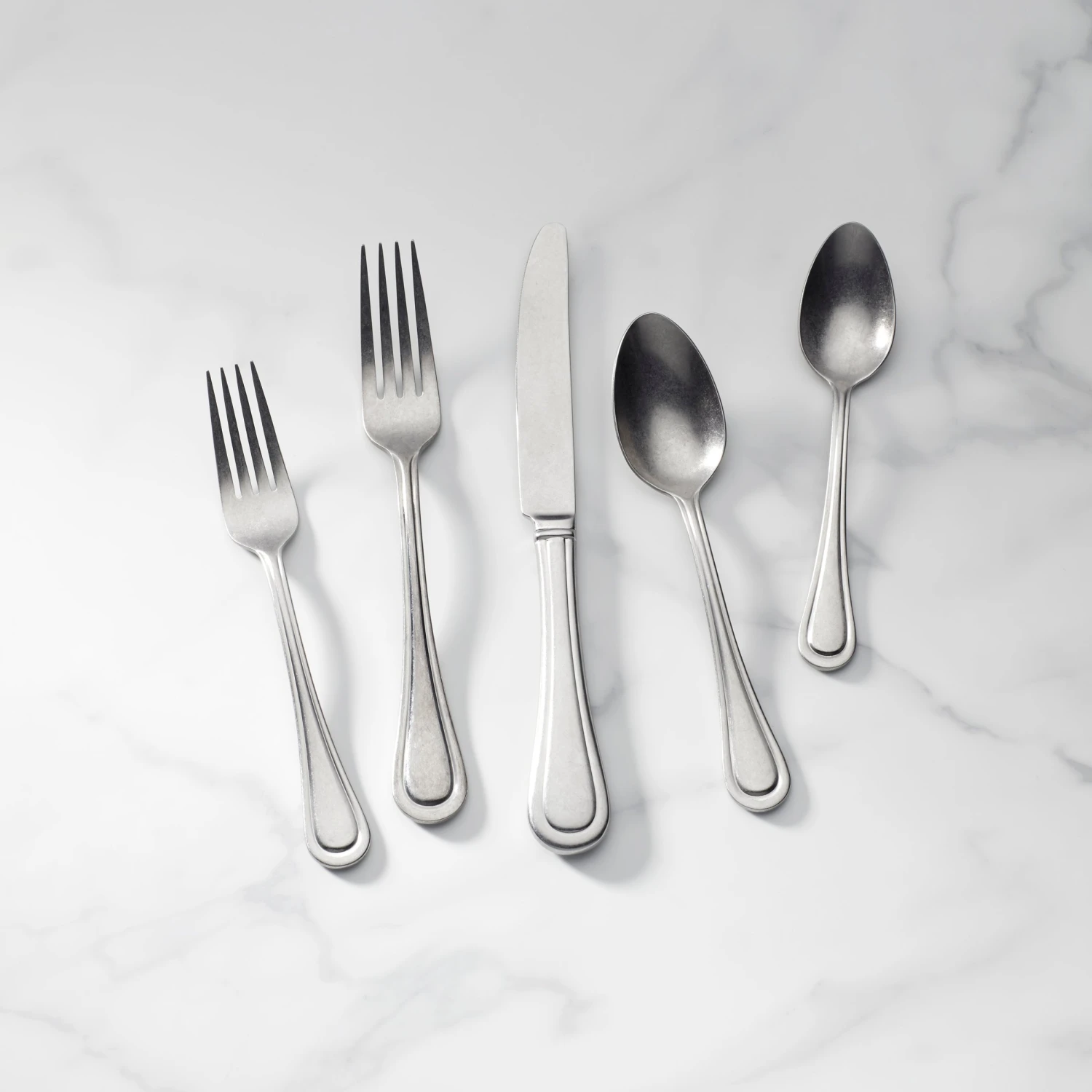 Lenox Textured Neutrals 24-Piece Flatware Set 3 Lenox Textured Neutrals 24-Piece Flatware Set