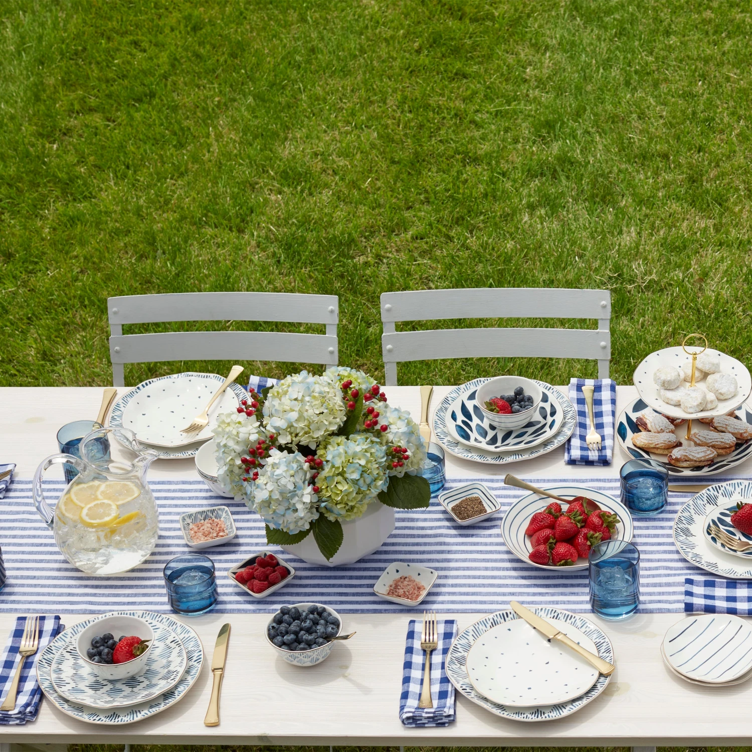 Lenox Blue Bay 4-Piece Stacking Dip Bowl Set 5 Lenox Blue Bay 4-Piece Stacking Dip Bowl Set - Image 3