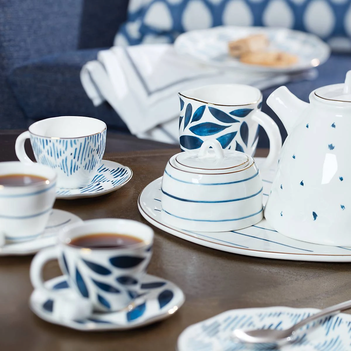 Lenox Blue Bay 8-Piece Espresso Cup & Saucer Set 5 Lenox Blue Bay 8-Piece Espresso Cup & Saucer Set - Image 3
