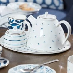 Lenox Blue Bay 2-Piece Creamer & Sugar Bowl Set 7 Lenox Blue Bay 2-Piece Creamer & Sugar Bowl Set -Lenox 890203 w1