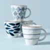 Lenox Blue Bay 4-Piece Dessert Mug Set 1 Lenox Blue Bay 4-Piece Dessert Mug Set -Lenox 890204 w10