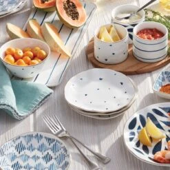 Lenox Blue Bay 4-Piece Tidbit Plate Set 12 Lenox Blue Bay 4-Piece Tidbit Plate Set -Lenox 890210 w11