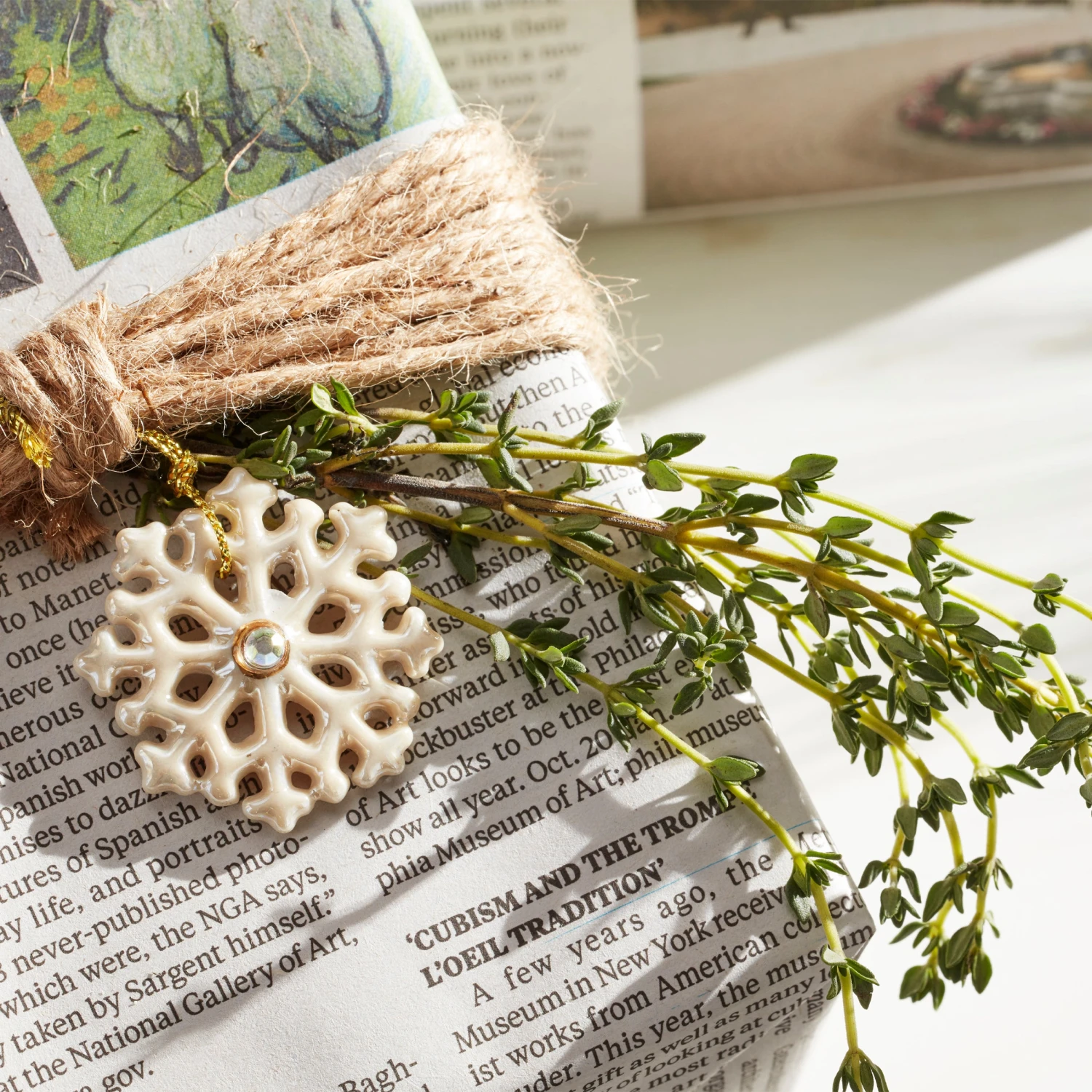 Lenox Snowflake 10-Piece Ornament Set 6 Lenox Snowflake 10-Piece Ornament Set - Image 4