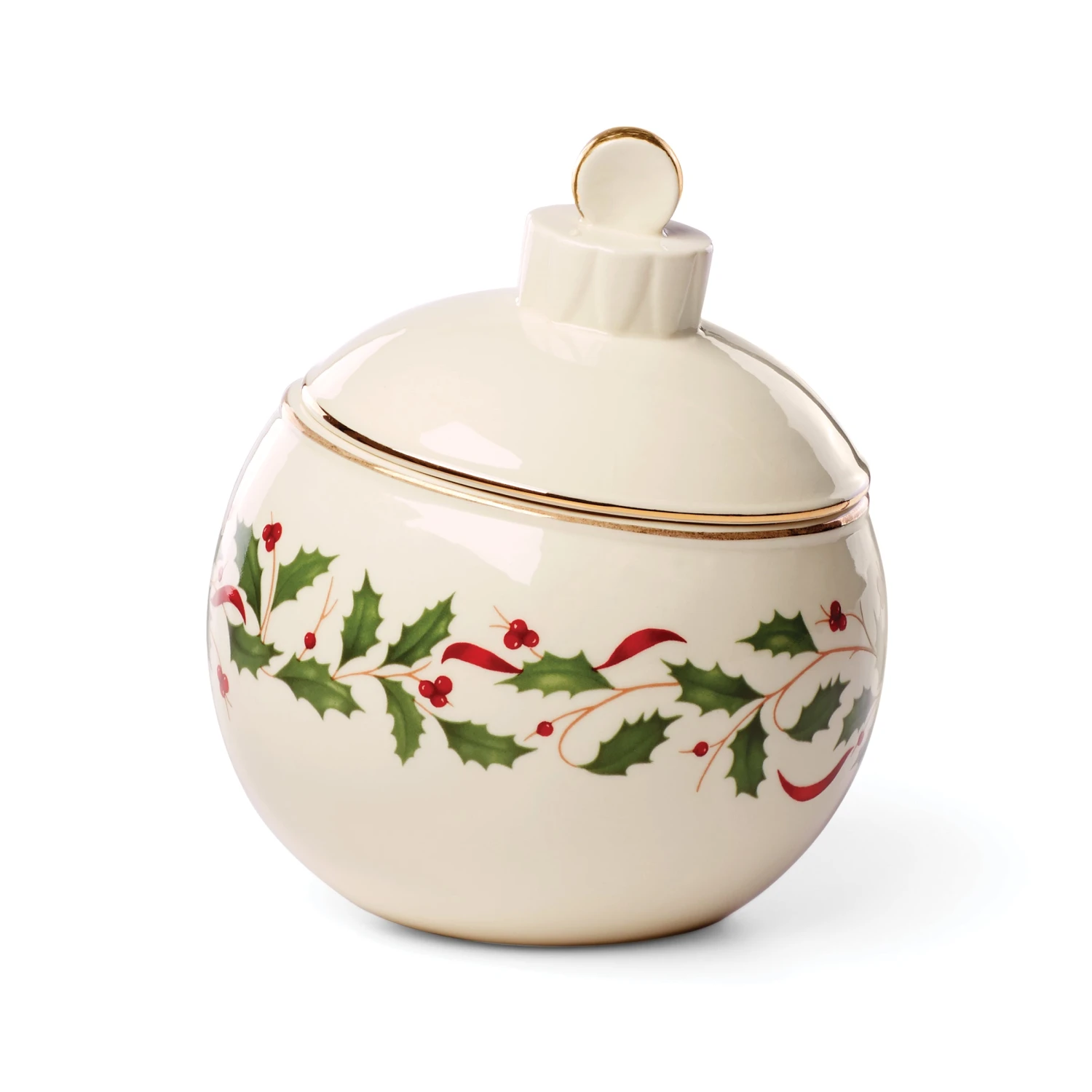 Lenox Holiday Ornament Candy Jar 6 Lenox Holiday Ornament Candy Jar - Image 4