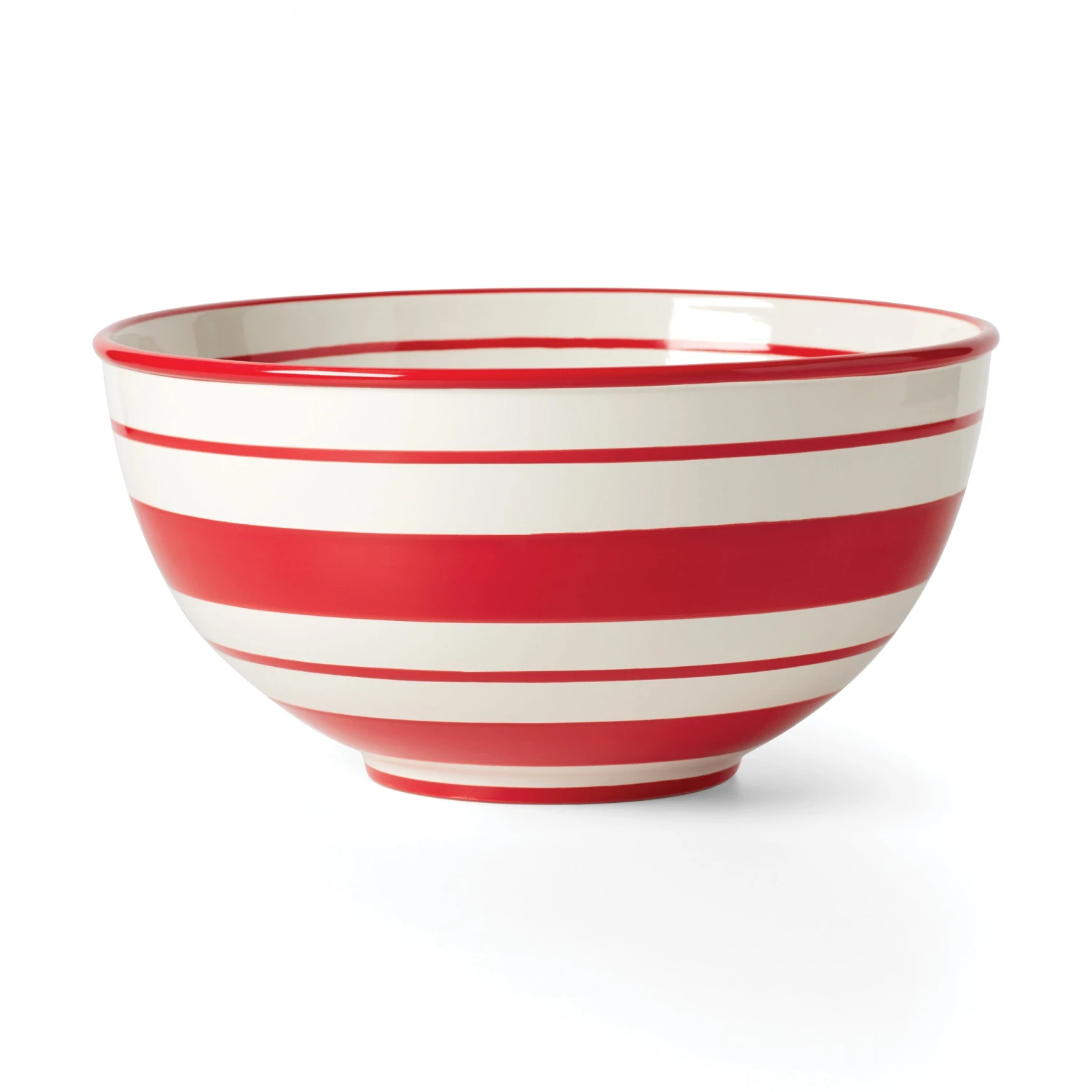 Lenox Holiday Handpaint Stripe Mixing Bowl 7 Lenox Holiday Handpaint Stripe Mixing Bowl - Image 5