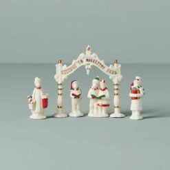 Lenox Mistletoe Park 5-Piece Figurine Set