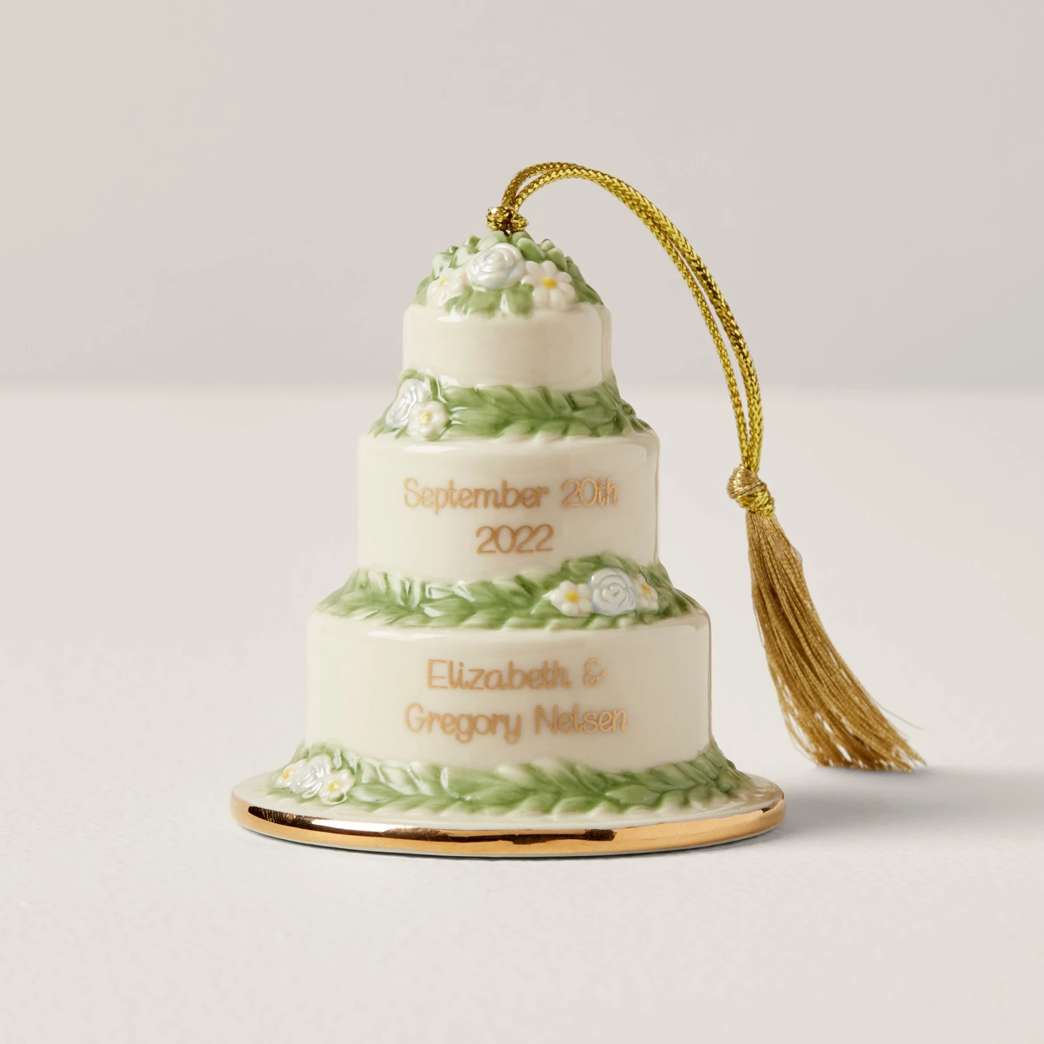 Lenox Our 1st Christmas Together Wedding Cake Ornament 3 Lenox Our 1st Christmas Together Wedding Cake Ornament