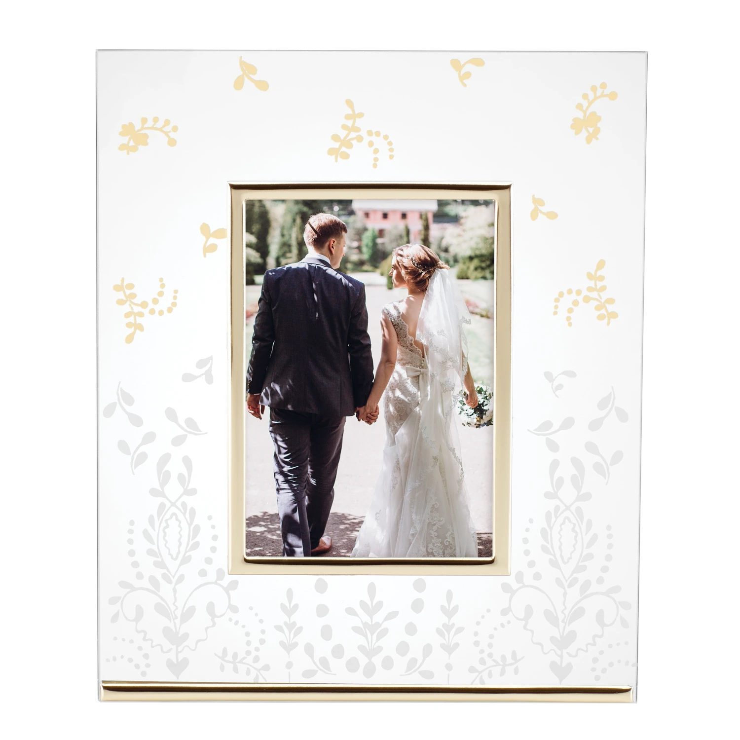 Lenox Opal Innocence Flourish Glass Picture Frame 5 Lenox Opal Innocence Flourish Glass Picture Frame - Image 3
