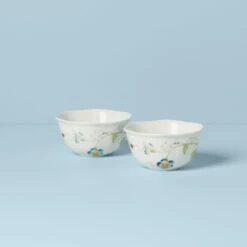 Lenox Butterfly Meadow 2-Piece Dessert Bowl Set 10 Lenox Butterfly Meadow 2-Piece Dessert Bowl Set -Lenox 890914 w13