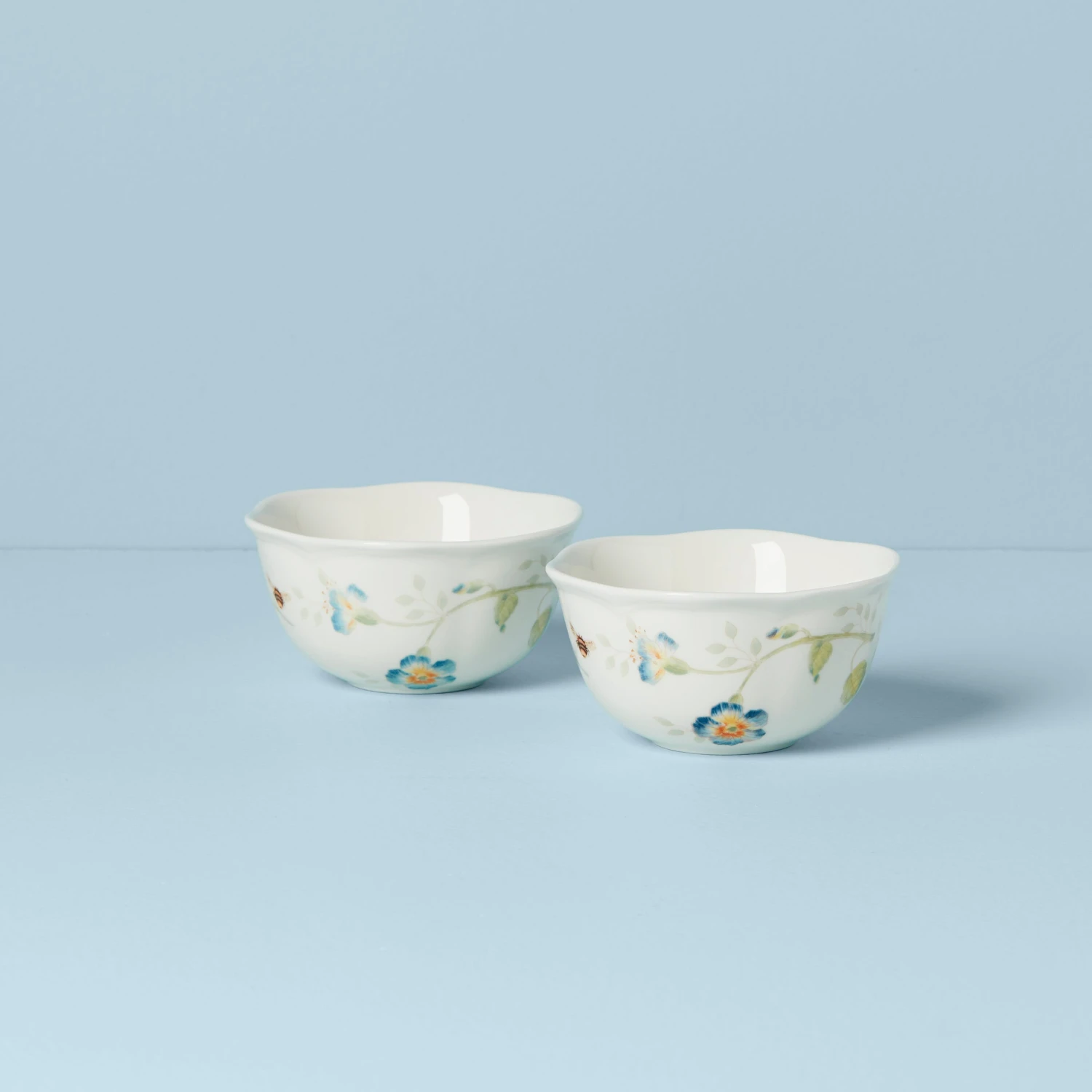 Lenox Butterfly Meadow 2-Piece Dessert Bowl Set 6 Lenox Butterfly Meadow 2-Piece Dessert Bowl Set - Image 4