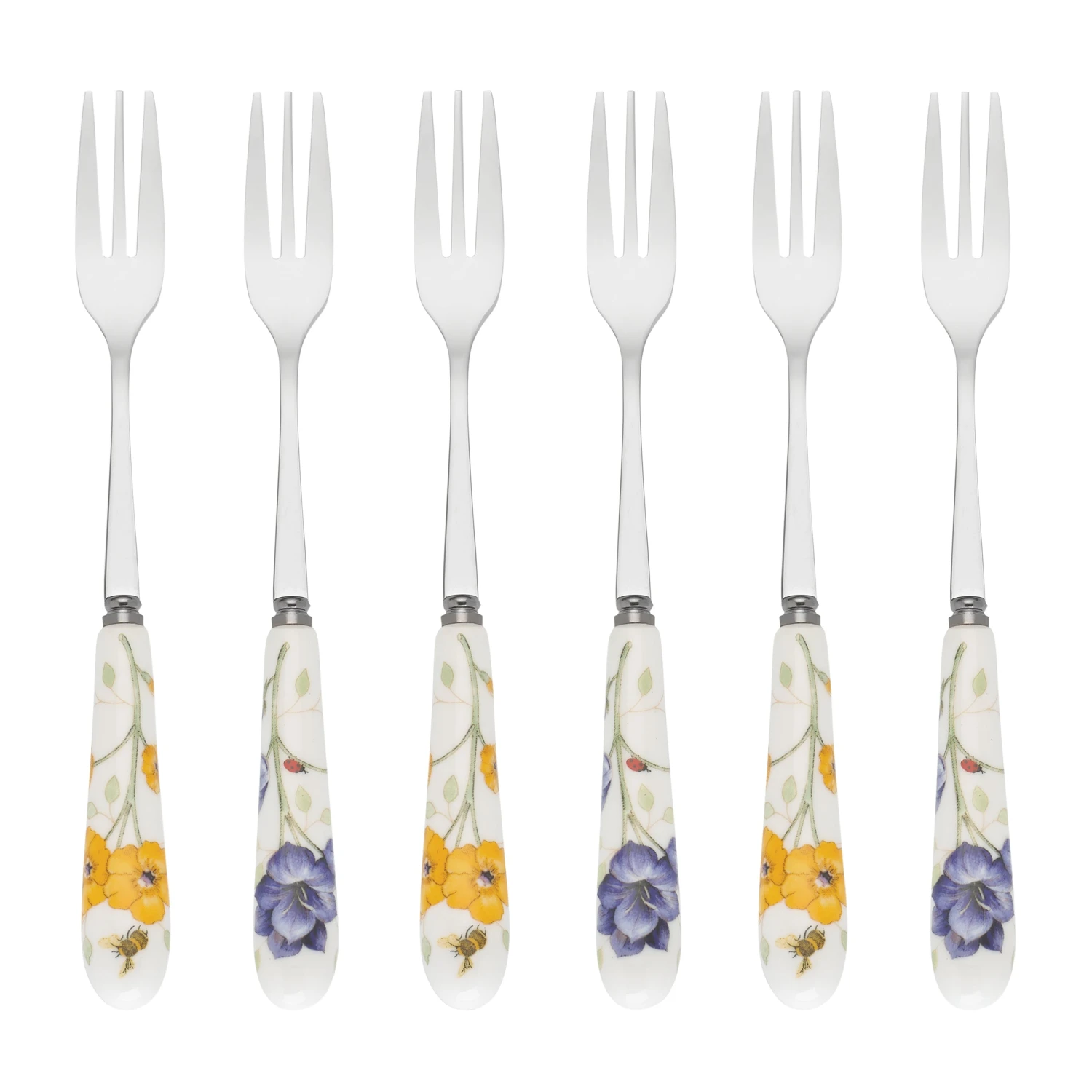 Lenox Butterfly Meadow Cocktail Forks, Set Of 6 4 Lenox Butterfly Meadow Cocktail Forks, Set Of 6 - Image 2