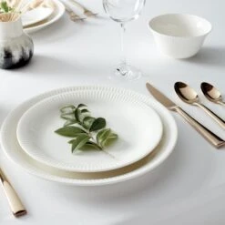 Lenox Profile White Porcelain 4-Piece Dinner Plate Set -Lenox 891166 w16