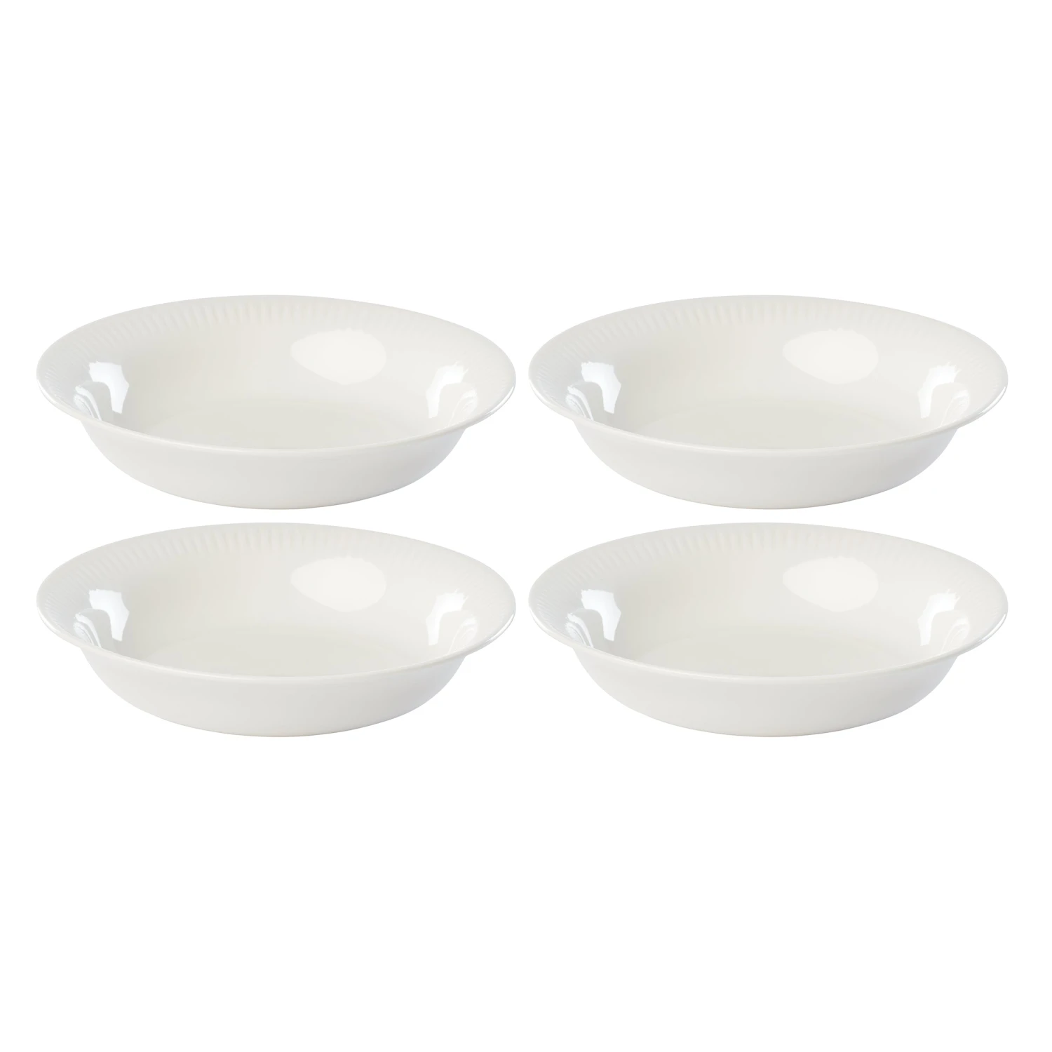 Lenox Profile White Porcelain 4-Piece Pasta Bowl Set 4 Lenox Profile White Porcelain 4-Piece Pasta Bowl Set - Image 2