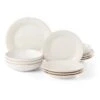 Lenox French Perle Groove White 12-Piece Dinnerware Set 2 Lenox French Perle Groove White 12-Piece Dinnerware Set -Lenox 891196 LNP S20