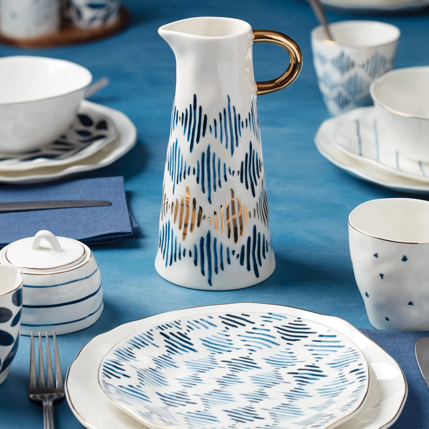 Lenox Blue Bay Medium Pitcher 4 Lenox Blue Bay Medium Pitcher - Image 2