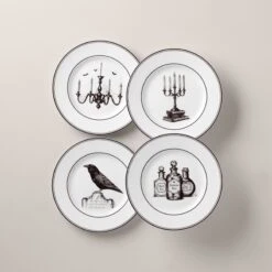 Lenox Vintage Halloween 4-Piece Dessert Plate Set