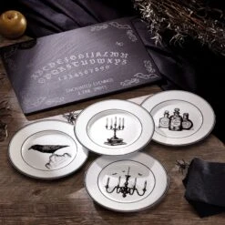 Lenox Vintage Halloween 4-Piece Dessert Plate Set 21 Lenox Vintage Halloween 4-Piece Dessert Plate Set -Lenox 891431 w11
