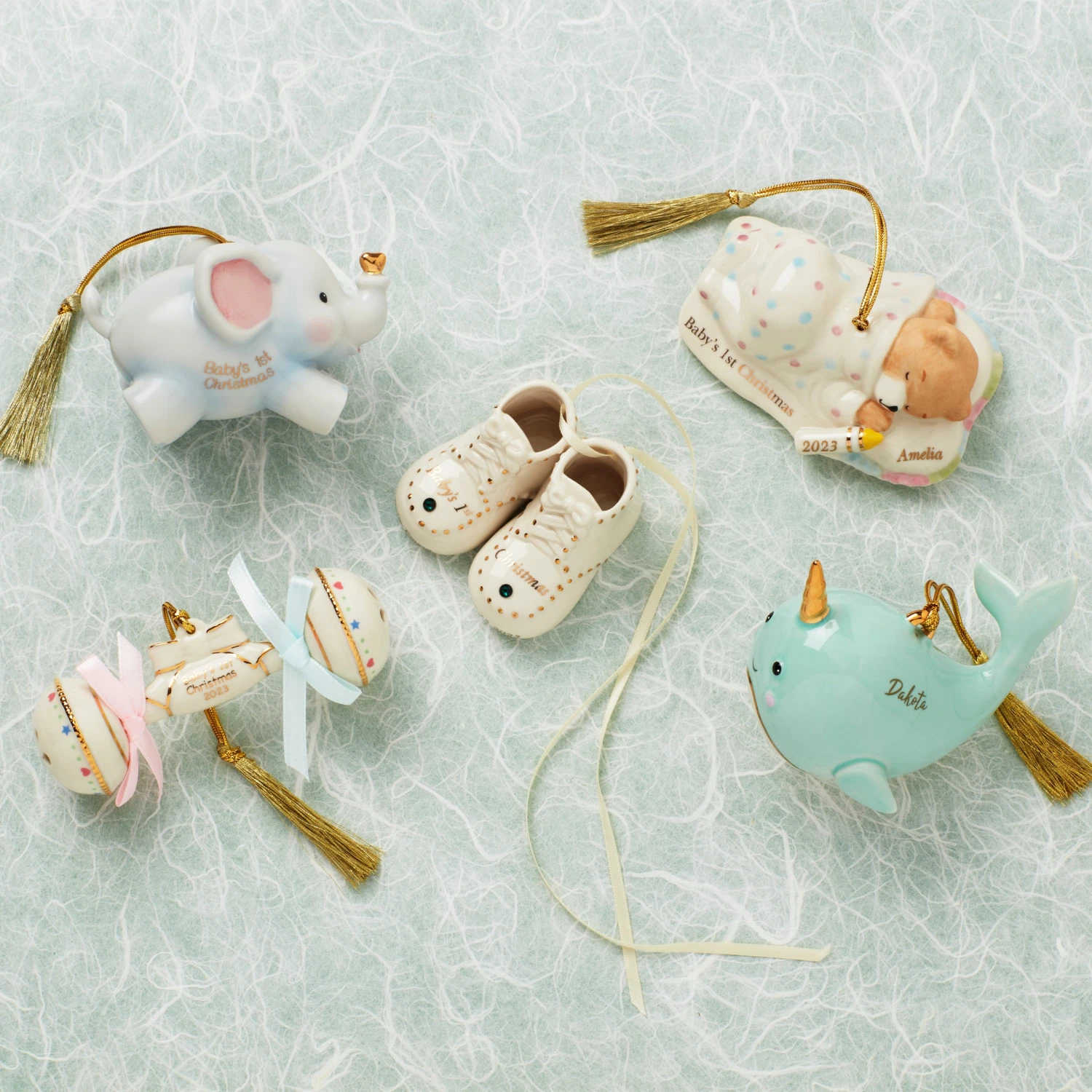 Lenox Baby's First Cuddles & Hugs Bear Ornament 5 Lenox Baby's First Cuddles & Hugs Bear Ornament - Image 3