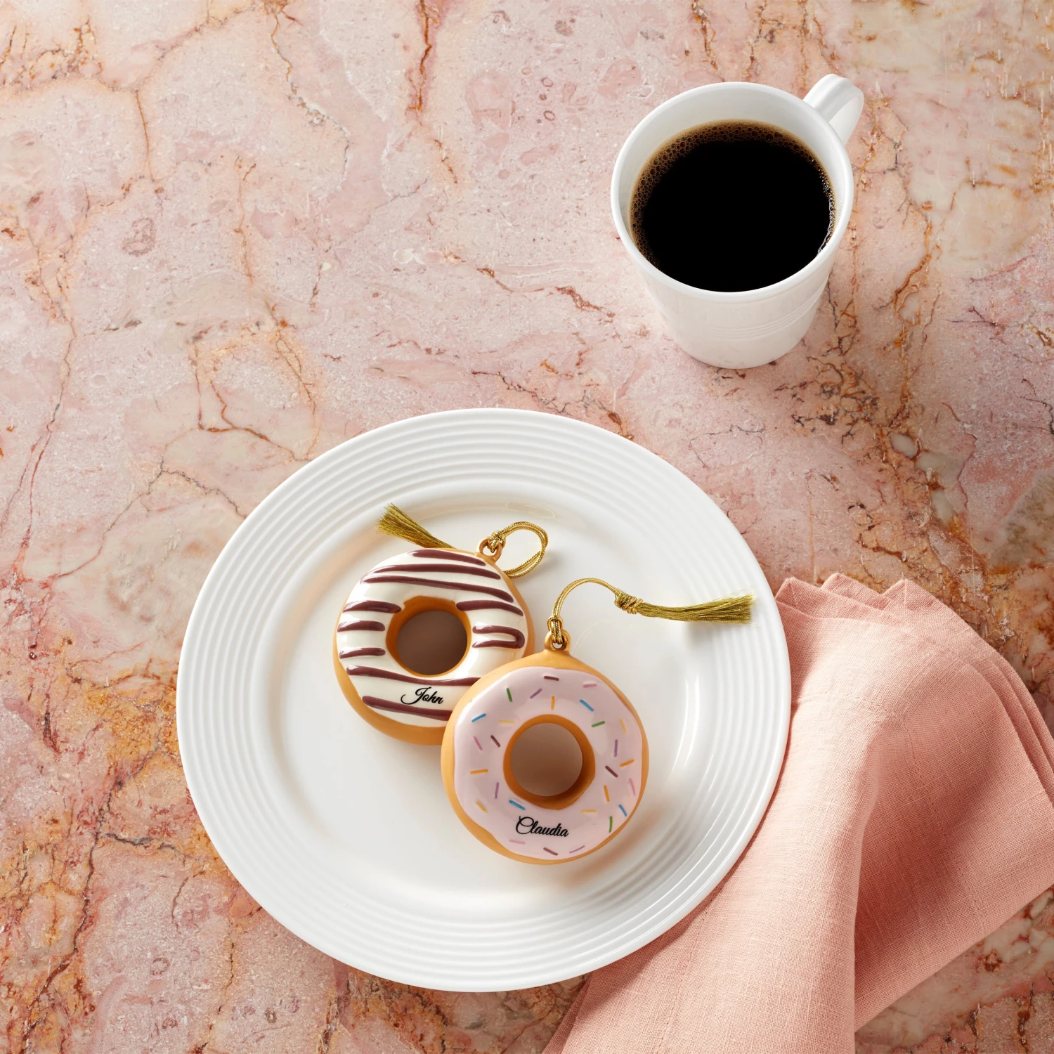 Lenox Forever Friends Donut 2-Piece Ornament Set 5 Lenox Forever Friends Donut 2-Piece Ornament Set - Image 3