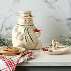 Lenox Snowman Treat Dish 7 Lenox Snowman Treat Dish -Lenox 892959 w12