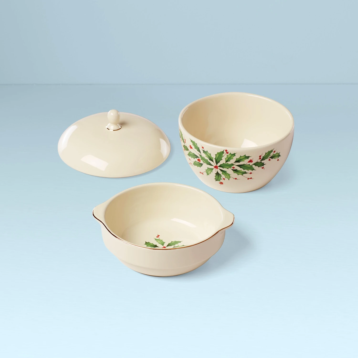 Lenox Holiday Stackable Bowl Set 4 Lenox Holiday Stackable Bowl Set - Image 2