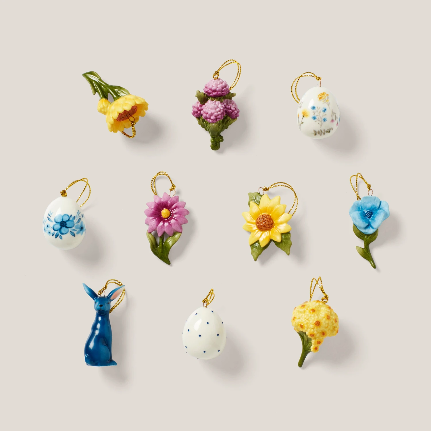 Lenox Floral Easter 10-Piece Ornament Set 3 Lenox Floral Easter 10-Piece Ornament Set