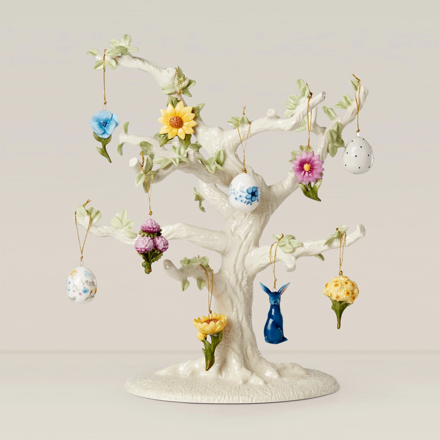 Lenox Floral Easter 10-Piece Ornament & Tree Set 3 Lenox Floral Easter 10-Piece Ornament & Tree Set