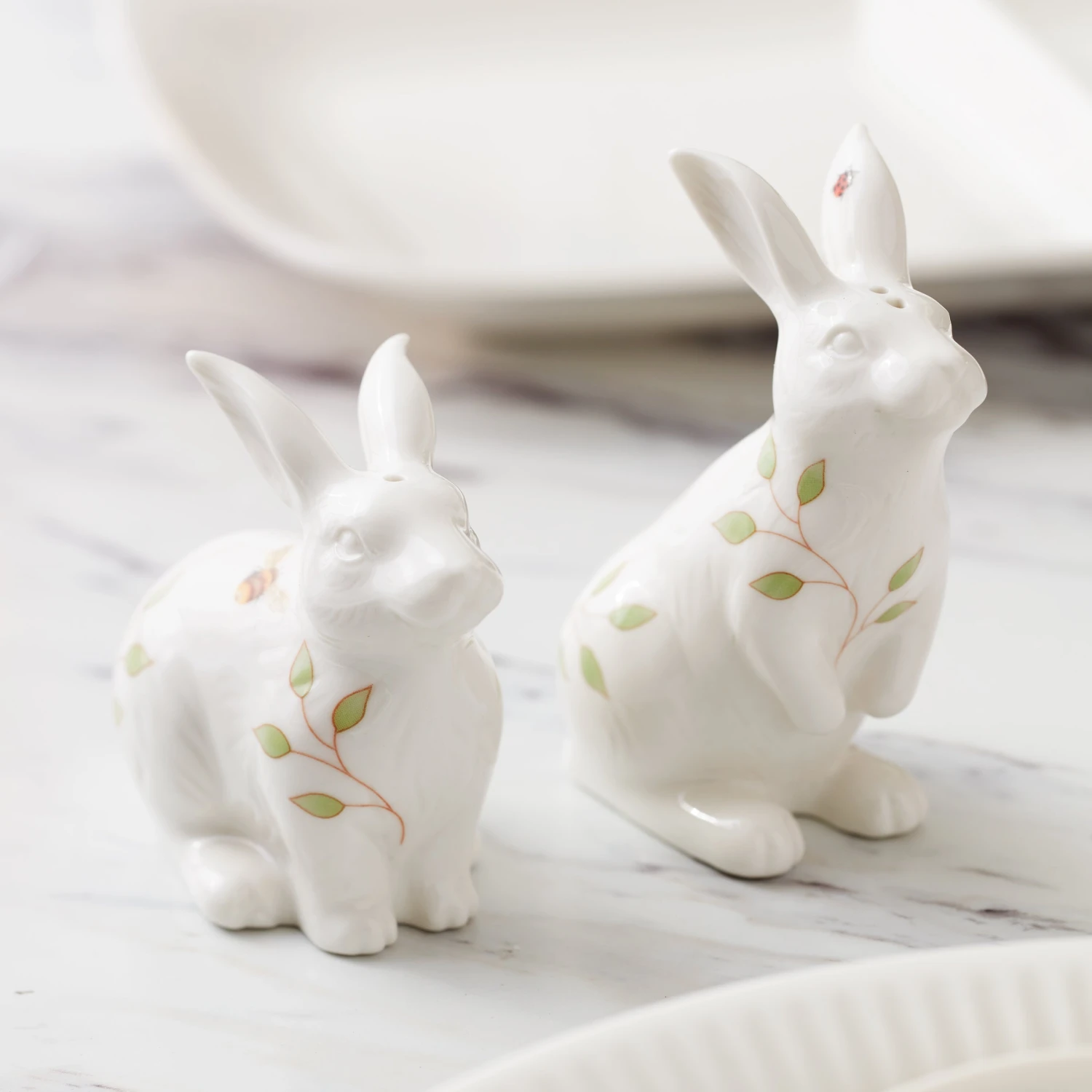 Lenox Butterfly Meadow Bunny Salt & Pepper 6 Lenox Butterfly Meadow Bunny Salt & Pepper - Image 4