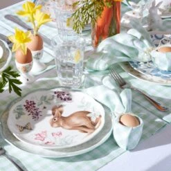Lenox Butterfly Meadow Bunny 4-Piece Accent Plate Set -Lenox 893465 894277 894088 829739 894587 893455 LNP F23 FEA 12