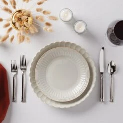 Lenox French Perle Scallop 4-Piece Dinner Plate Set 14 Lenox French Perle Scallop 4-Piece Dinner Plate Set -Lenox 893547 w12