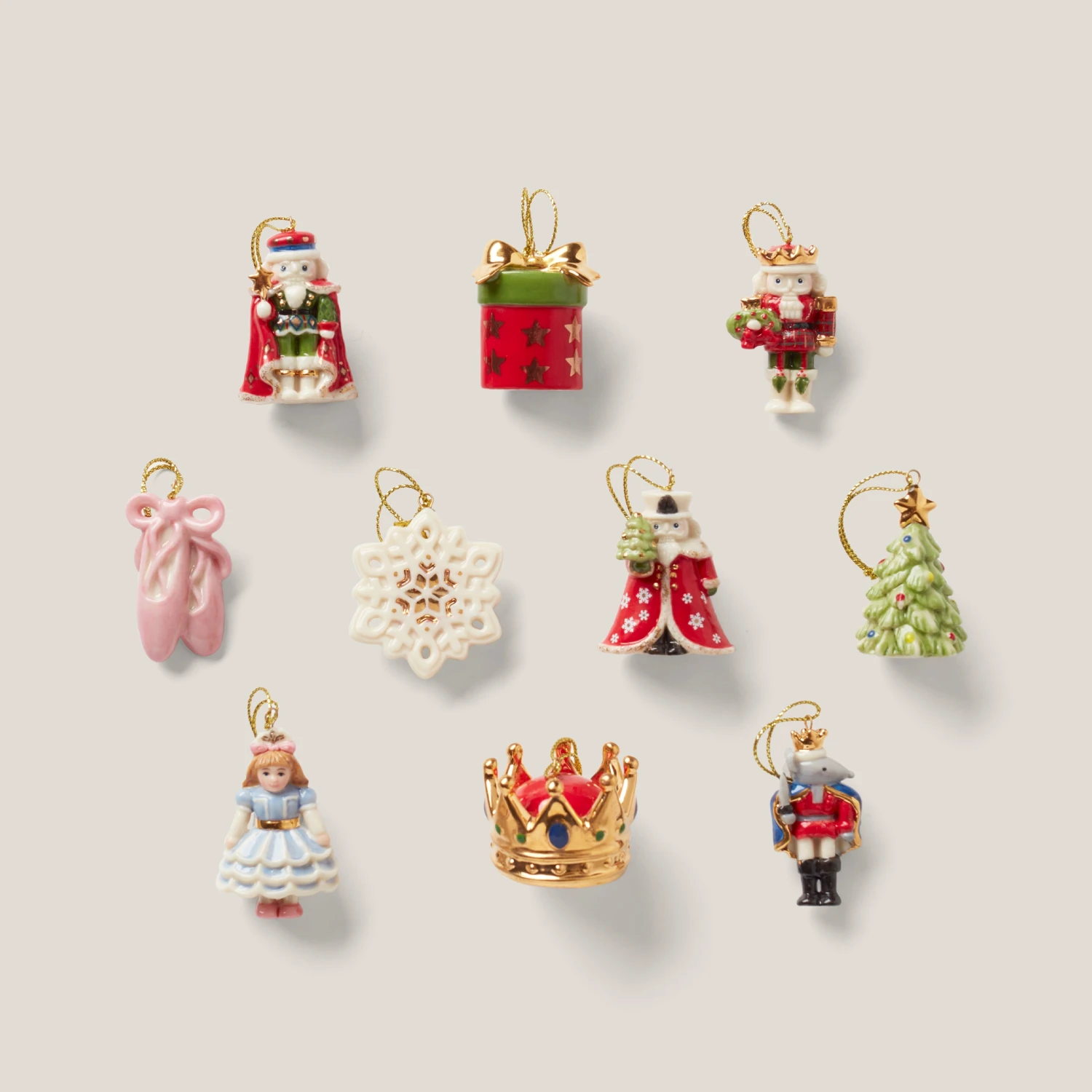 Lenox The Nutcracker 10-Piece Ornament Set 3 Lenox The Nutcracker 10-Piece Ornament Set