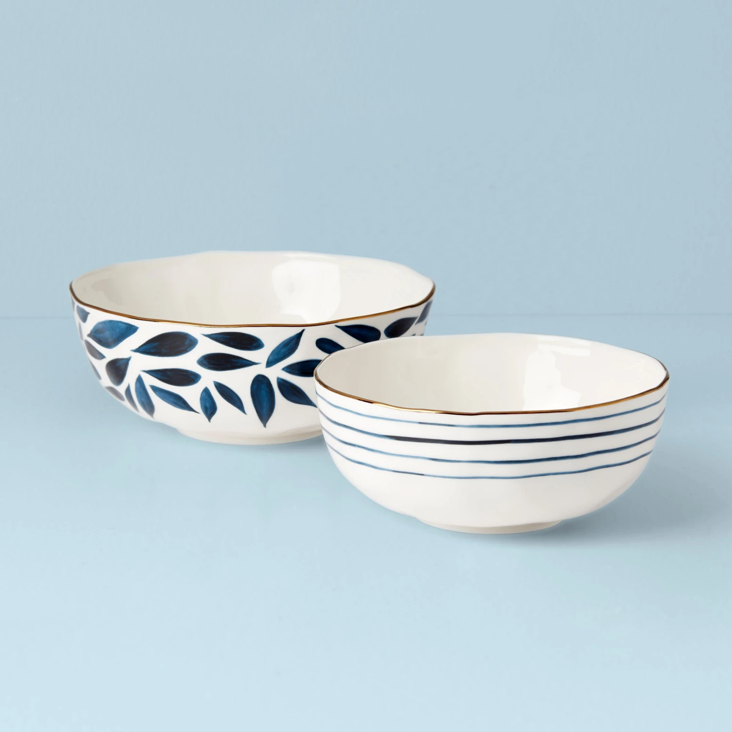 Lenox Blue Bay 2-Piece Nesting Bowl Set 4 Lenox Blue Bay 2-Piece Nesting Bowl Set - Image 2