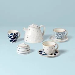 Lenox Blue Bay 9-Piece Tea Set