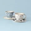 Lenox Blue Bay 4-Piece Teacup & Saucer Set 1 Lenox Blue Bay 4-Piece Teacup & Saucer Set -Lenox 893810 w10